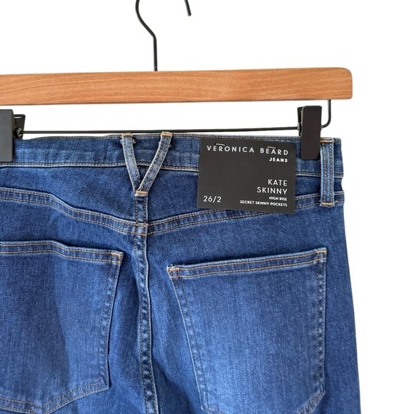Veronica Beard NEW Kate Skinny Jeans in Mineral Blue - Picture 2 of 7